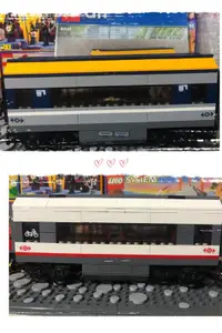 在飛比找露天拍賣優惠-【秀秀】古董樂高 lego60051白色客運火車lego60