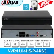Dahua NVR4104HS-P-4KS3 4CH Network Video Recorder Surveillance Video 4K 12MP NVR