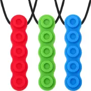 Panny & Mody Sensory Chew Necklaces Chewable Jewellery for Boys and Girls(3 P...