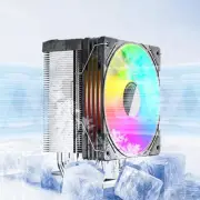 CPU Radiator ARGB Cooling Fan 12CM Intelligent Control 180RPM with 6 Heat Pipe