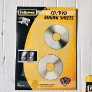 Fellowes CD/DVD Binder Sheets 1 Packs of 10 NEW FREE SHIPPING, VOLUME DISCOUNTS!
