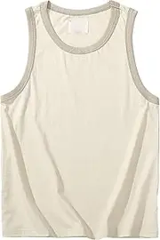 [VgueElegc] Mens Casual Tank Top Lightweight Sleeveless Muscle Shirts Soft Cotton Casual T Shirt for Gym Workout