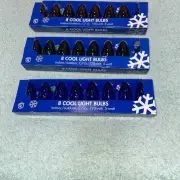 Kmart Christmas Light Bulbs Indoor Outdoor Blue Green Red 8 Pack C 7 New
