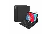 For Apple iPad Pro 11 2018 Bluetooth Keyboard Case, Slim Folio Leather Smart Sleep Awake Detachable Wireless Cover (Black)