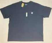 Carhartt T Shirt Mens 3XL Black Short Sleeve Pocket Loose Fit Tee K87-BLK XXXL