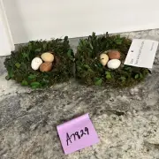 Home Reflections Bird Nests with Eggs- Set of 2 Easter Egg Nest