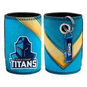 Gold Coast Titans NRL Can Cooler And Bottle Opener Stubby Holder