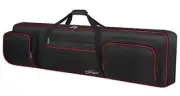 88 Key Keyboard Case Soft (Size: 53.5"x13.8"x6.8"), Padded Piano Case with Red