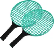 TOGEVAL 2Pcs Tennis Racket Durable Outdoor Sports for Beach Fun and Learning Hand Eye Coordination for Beginners