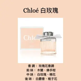 Chloé 白玫瑰 女性淡香水 ❁香舍❁ 母親節好禮