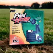 Flexi Hose Lightweight Expandable Garden Hose No Kink Flexibility 3/4 Inch Brass