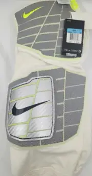 MENS NIKE PRO COMBAT HARD PLATE COMPRESSION SHORTS WHT BLK 631087-100 SIZE M