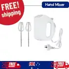 5 Speed Electric Hand Mixer Whisk Food Blender Egg Whisking-white