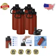 Durable 16 oz Kids Water Bottle | Double Wall Insulated & BPA-Free Red Design