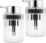 Foaming Hand Soap Dispenser, Clear Soap Foaming Dispenser, Refillable Hand Soap Pump Dispenser, Hand Motion Soap Dispenser for Kitchen Bathroom Hotel