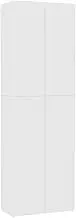 vidaXL Office Cabinet Chipboard 5 Shelves Filing Document Storage Cupboard Home Office Organiser Side Cabinet Shelf Locker Unit White