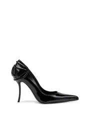 [Diesel] Diesel - D-Ten & Half-Glossy pumps with curved heel - Heels - Woman - Black 39 Black