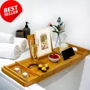Bath Caddy Tray, Bamboo, Tablet Holder, Gift for Women