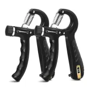 2PCS Adjustable Grip Strength Trainer – 22–220LBS Hand & Finger Exerciser Tool
