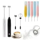 3 Speeds Milk Frother Handheld Rechargeable Electric Foam Wand Maker for Coffee
