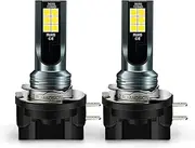 Ruiandsion H9B LED Fog Light Bulbs White 10-30V Super Bright 3030 12SMD Chipsets LED Bulbs for Car Front Fog Lights DRL