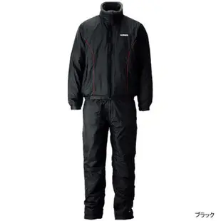 ◎百有釣具◎ SHIMANO  MD-041J  +2秋冬限量保暖 套裝(衣+褲)黑色 簡單的剪裁設計  內外棉柔