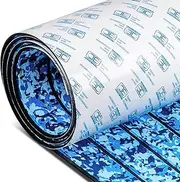OCEANBROAD Camo Boat Flooring Self-Adhesive Backing Camouflage Decking 96''x45.6''/36''/28.8''/16.8'', 48''x16.8'' EVA Foam Self-Adhesive Non-Slip Marine Sheet for Boats Helm Pad RV Floor