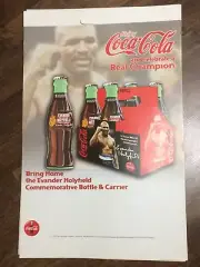 Coca Cola Evander Holyfield Bottle Poster