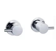 Aquaperla Pentro Chrome/Matt Black/Brushed Gold/Brushed Nickel/Gunmetal Grey Solid Brass Round Shower Taps Set