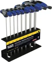 Klein Tools JTH98M Metric Journeyman T-Handle Hex Key Set with Stand (8-Piece)