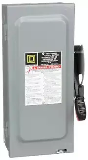 H322N Square D Series F Disconnect 240V 60A Fusible Switch