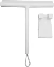 Suesacy Silicone Shower Squeegee Mirror Screen Wiper Multi Cleaner Wiper with Hook & Lanyard for Bathroom, Door, Car and Furniture