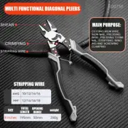 9Inch Universal Electrician Wire Cutter Diagonal Pliers Crimping Pliers Needle N