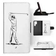 FLIP CASE FOR SAMSUNG GALAXY|GOLFER TAKING A SWING 3