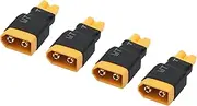 XT60 Male to XT30 Female Adaptor,XT30 Female to XT60 Male Wireless Connector Plug for RC FPV Drone Car Lipo NiMH Battery Charger ESC(4Pcs)