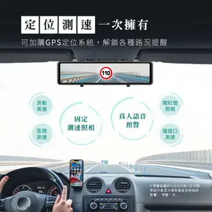 【Philo飛樂】CAP66電子後視鏡 CarPlay/Android Auto 4K畫質 雙鏡頭行車紀錄器 原廠直送