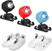 Rechargeable Waterproof Headlights for Shoes - 2pcs LED Flashlight for Running, Camping, Night Walking - Headlamp Shoe Lights for Dogs