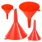 4pcs/set Kitchen Funnel Liquid Oil For Filling Bottles Wide Mouth Powder