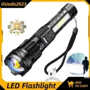 1500 Lumens Outdoor Strong Light LED Flashlight USB Rechargeable Torch Light
