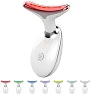 Face and Neck Massager，Multifunctional Facial Skin Care Tools,7 Color Led Face and Neck Beauty Device for Home Use