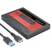 SSD Enclosure 2.5", Internal Solid State Drive Case Read SATA to USB3.0 Tool-...