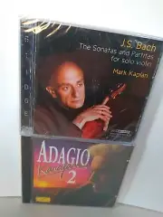 KARAJAN Adagio 2 & BACH Sonatas Partitas Violin Mark Kaplan 2×CD Set BRAND NEW!