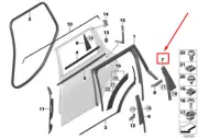 MINI CLUBMAN F54 Rear Left Door Corner Trim 51357387149 7387149 NEW GENUINE