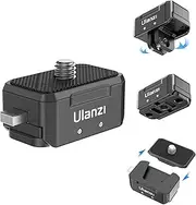 Camera Quick Release Tripod Mount, ULANZI Hummingbird DSLR QR Plate Adapter Vlog Filmmaking Quick Accessories Kits for Action Camera/DJI Zhiyun Gimbals/DJI Osmo Action/insta360/ Canon/Sony/Nikon