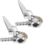 iplusmile 2pcs Tire Air Chuck Adapters Durable Locking Nozzles for Tire Inflators Portable Design for Emergency Use Sturdy Construction for Long Term Reliability