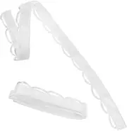 [Operitacx] 1 Pair Wedding Dress Strap Loops Satin Back Tie Accessories for Bridal Gowns Enhances Elegance and Stability for Wedding Parties