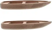 DONFAMDS Craftsmanship Miniature Boat Model Wooden Sailboat Canoe Unique Home Accent