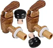 Gatuida 2 Sets Beer Barrel Spigot and Stopper Reusable Corks for Beer Barrels Wine Bucket Replacement Plug Effortless Pouring and Freshness Maintenance