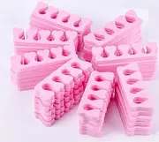 Pack of 50 Foam Toe Separators, Soft Foam Finger Dividers, Toe Separator, Finger Divider, Spacer, Pedicure Manicure Tool, Sponge Toe Separator for Nail Polish, Nail Art