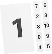 HOODANCOS 11pc Plastic Table Number Holders Wedding Seating Cards Number Tags for Events/Parties/Restaurants